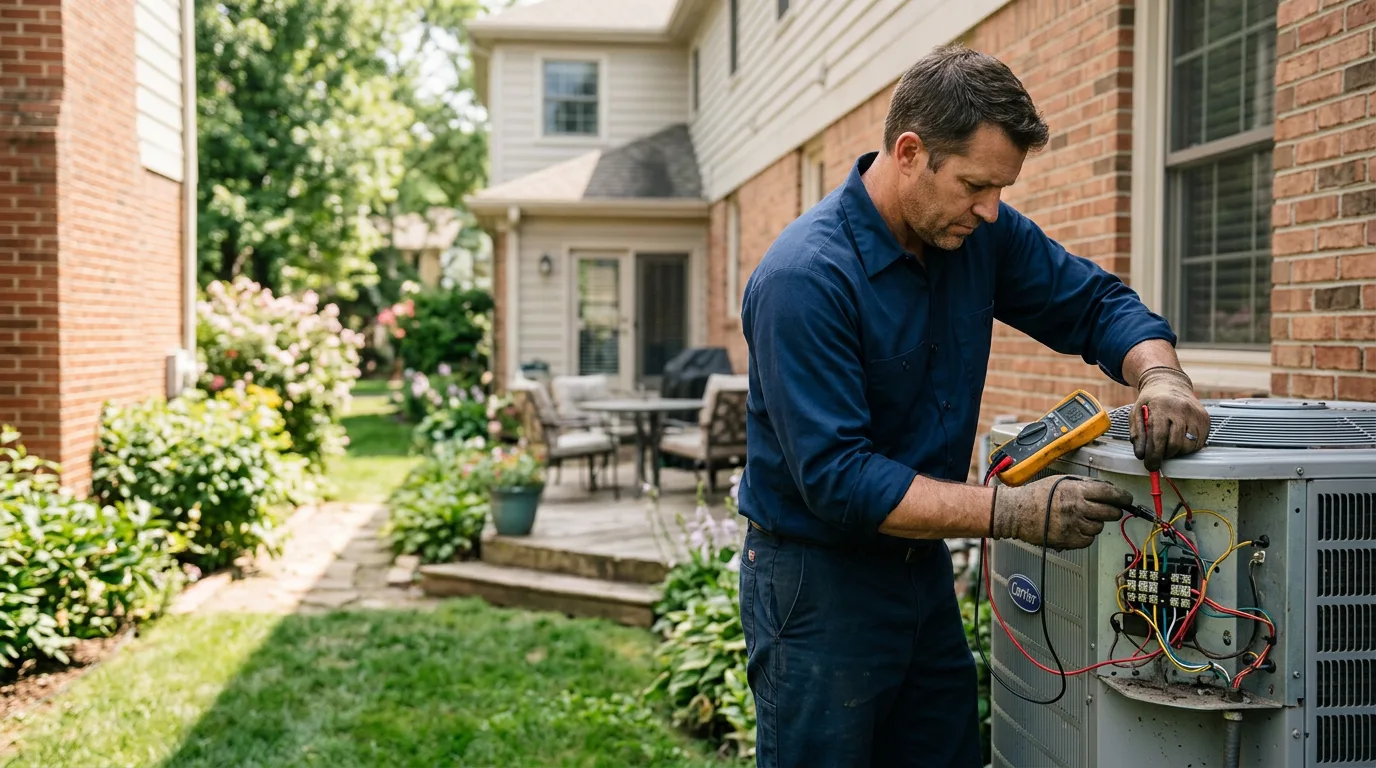HVAC technician working near Cardinal, VA